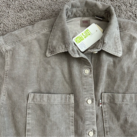 Levi’s Shacket Womens Size M Corduroy Button Up Shirt Jacket - Picture 8 of 13